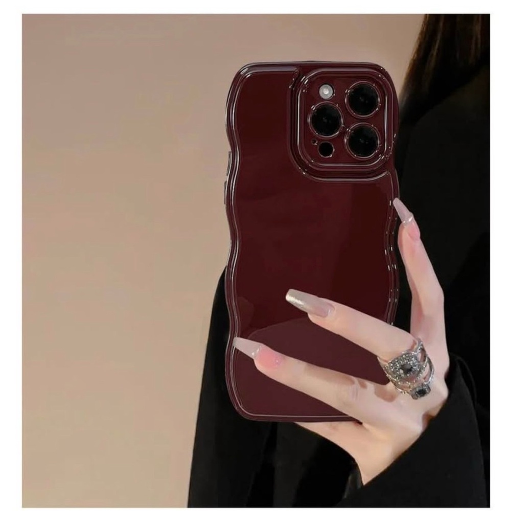 Stylish Burgundy iPhone 14 Pro Case